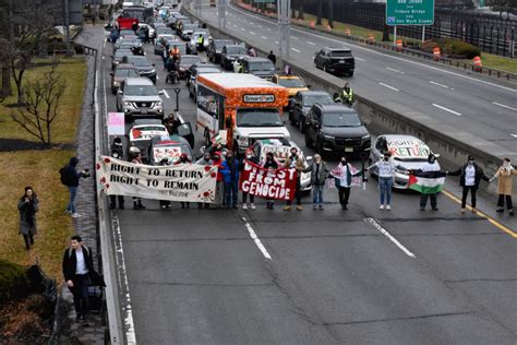 Pro-Palestinian protesters block airport access roads in New York, Los Angeles